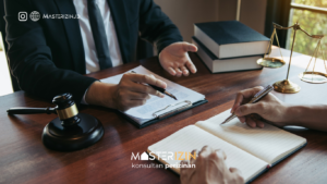 Ilustrasi arsitek membuat denah bangunan untuk pengajuan PBG di Jakarta