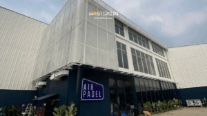 gedung lapangan padel Jabodetabek tampak luar resmi