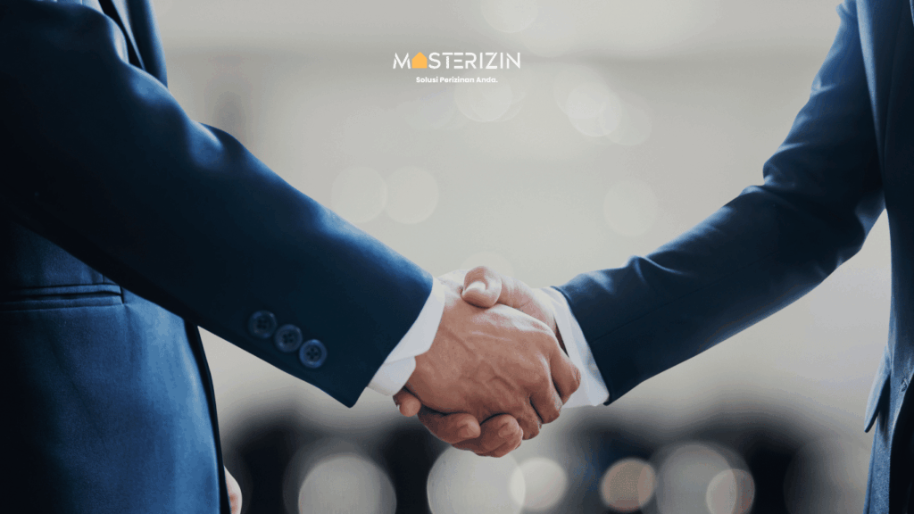 Tim konsultan perizinan mendampingi klien