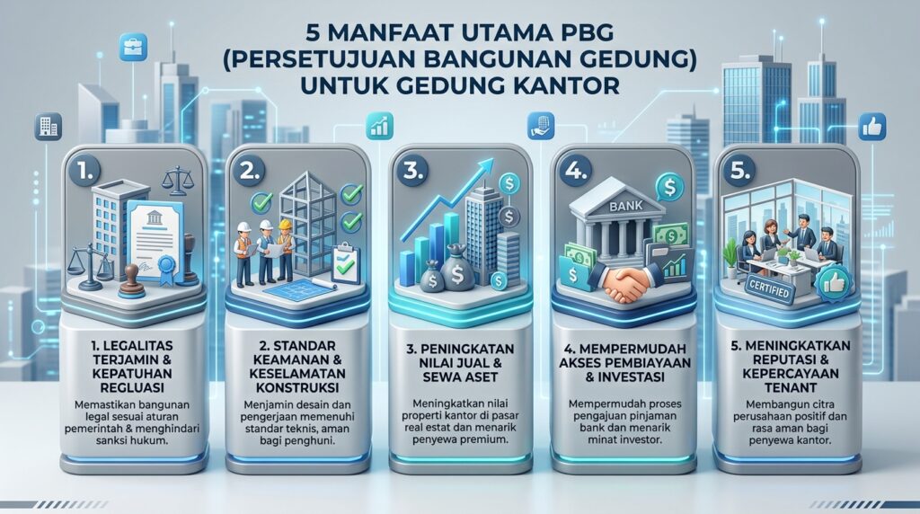 Lima Manfaat PBG IMB Kantor bagi pengelola gedung