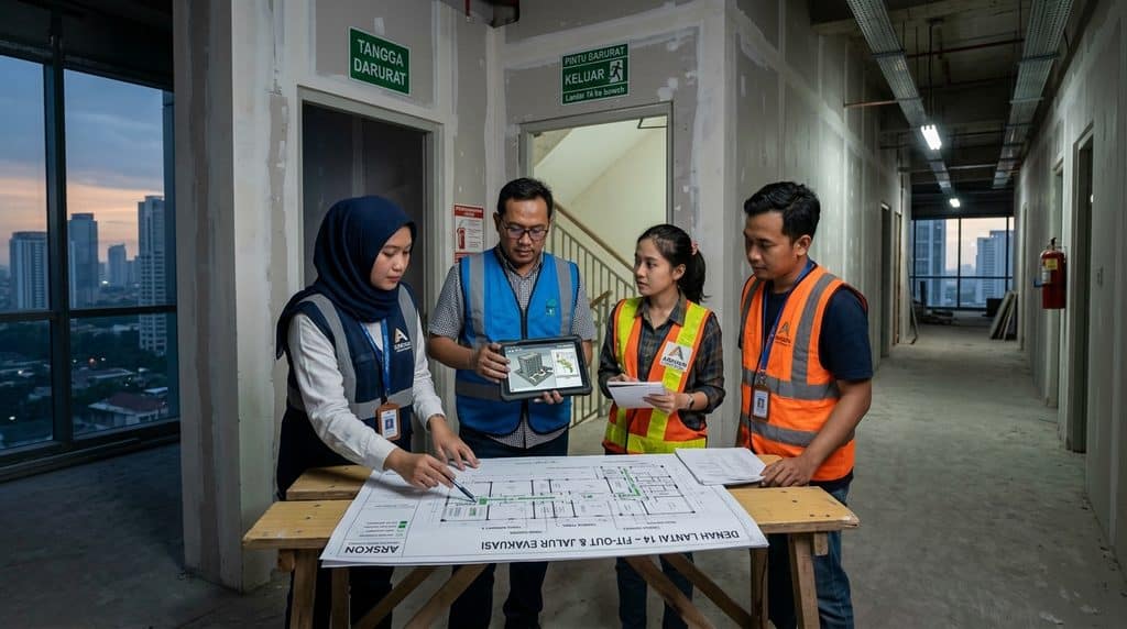 PBG IMB Kantor Jakarta — situasi teknis kantor Jakarta
