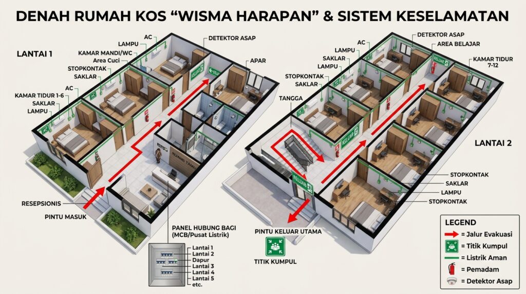 Keamanan bangunan sebagai Manfaat PBG IMB Kost