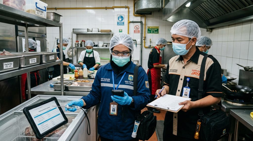Pemeriksaan Panduan SLF Pemilik Restoran pada restoran dan bangunan usaha makanan 