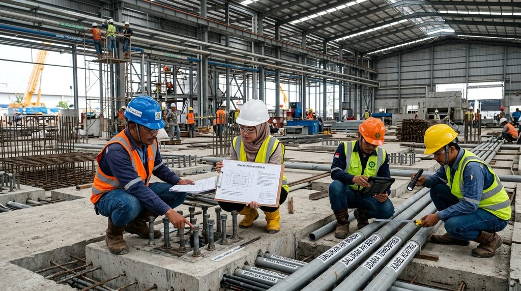PBG IMB Khusus Pabrik — situasi teknis pabrik Indonesia