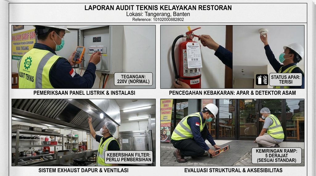 Simulasi Biaya SLF Restoran dalam pemeriksaan teknis bangunan