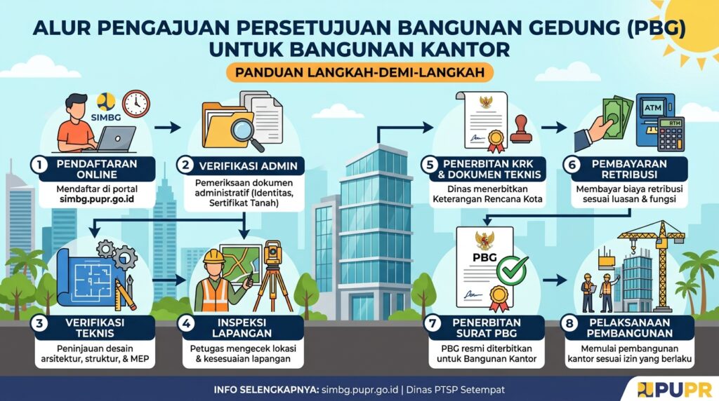 Tahapan legalitas Pemilik Kantor PBG IMB gedung