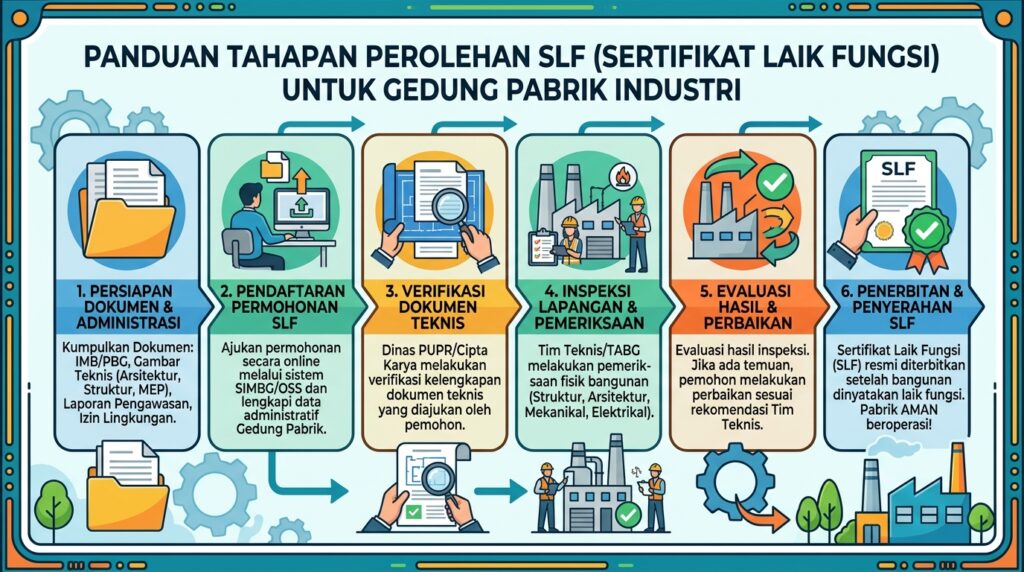Tahapan legalitas Pemilik Pabrik SLF industri
