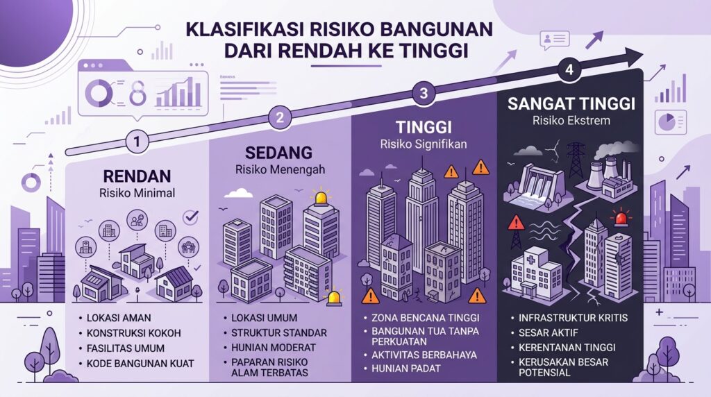 Klasifikasi risiko bangunan dalam proses PBG IMB