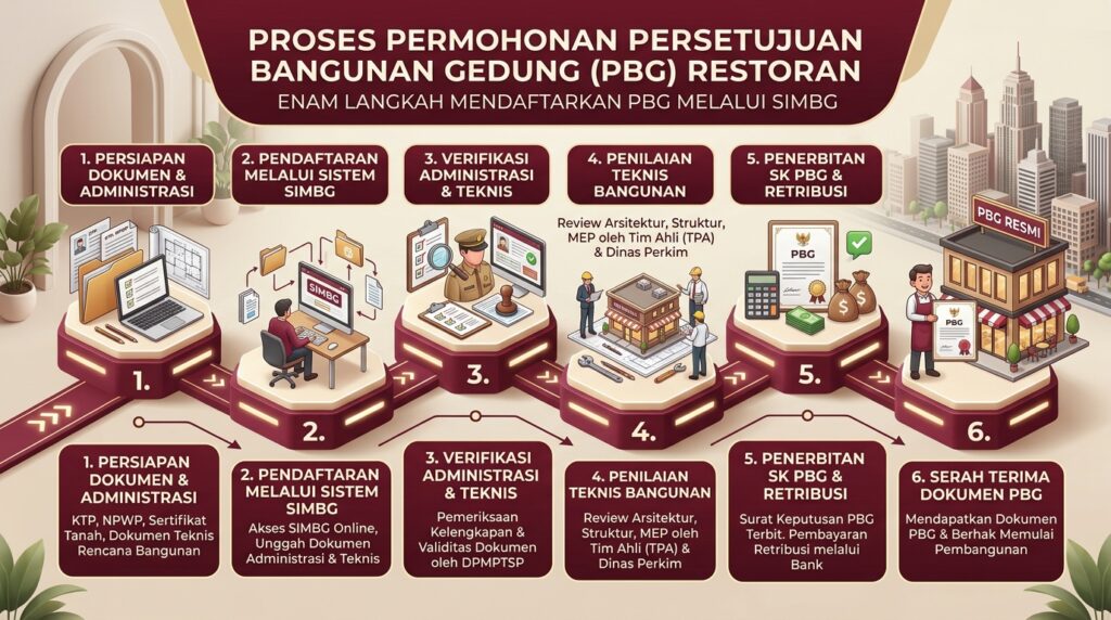 Alur lengkap Panduan PBG IMB Pemilik restoran