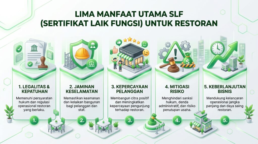 Lima Manfaat SLF Restoran untuk pemilik usaha kuliner