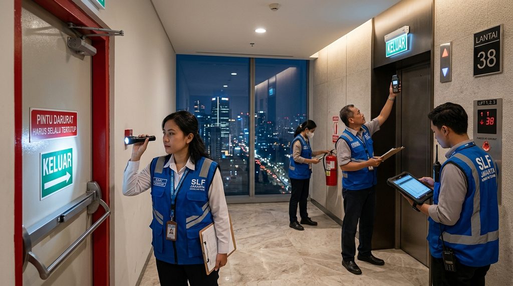 SLF Jakarta Berpengalaman — inspeksi bangunan komersial Jakarta