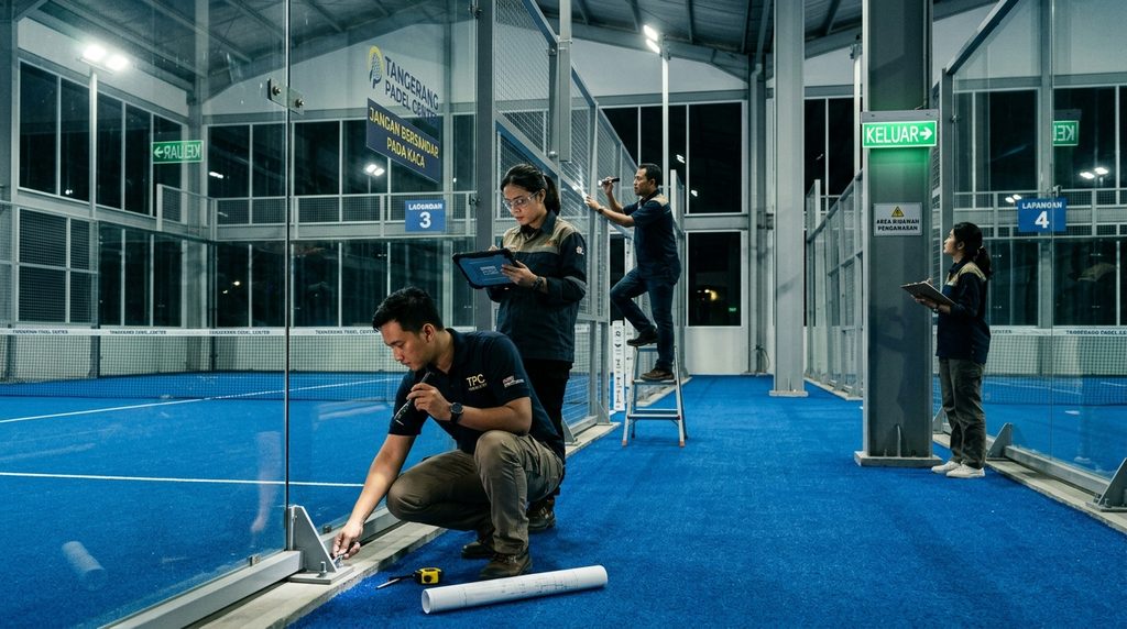 SLF Lap Padel Tangerang — inspeksi lapangan padel Tangerang