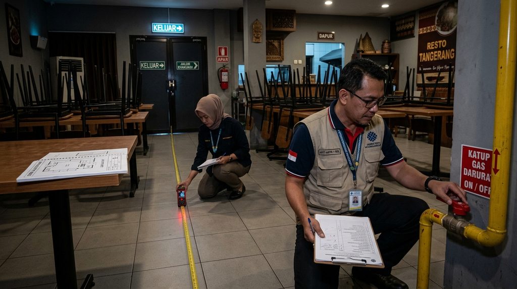 SLF Restoran Tangerang — situasi teknis restoran Tangerang