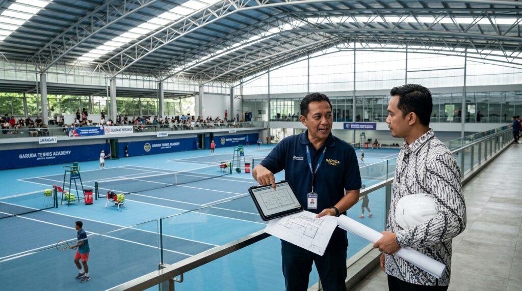 Mengabaikan SLF Pemilik Lap tenis berisiko pada keselamatan pengunjung