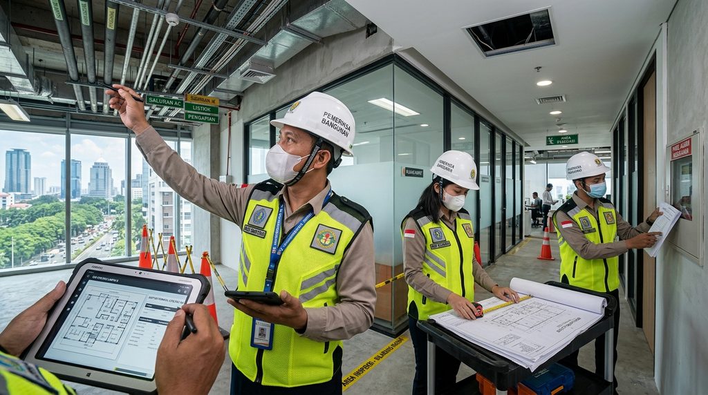 Pemeriksaan teknis Mengabaikan SLF Pemilik Kantor