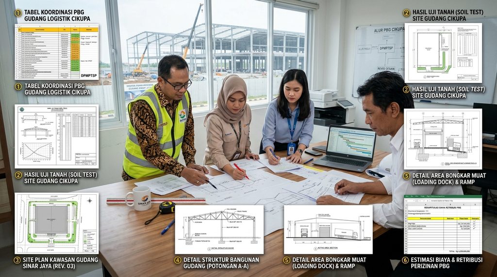 Simulasi Biaya PBG IMB untuk gudang