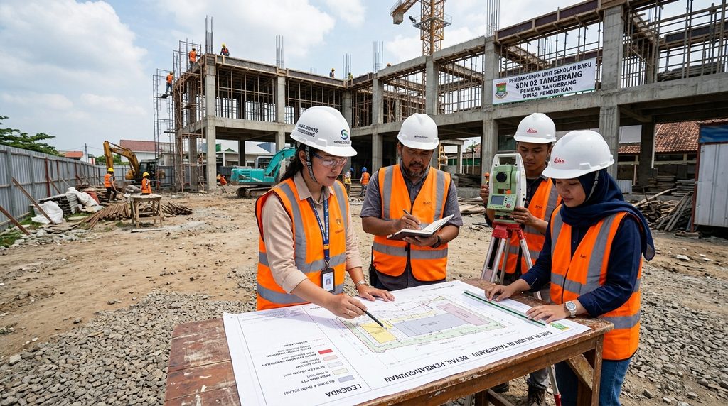 PBG IMB Sekolah Tangerang — situasi teknis sekolah Tangerang