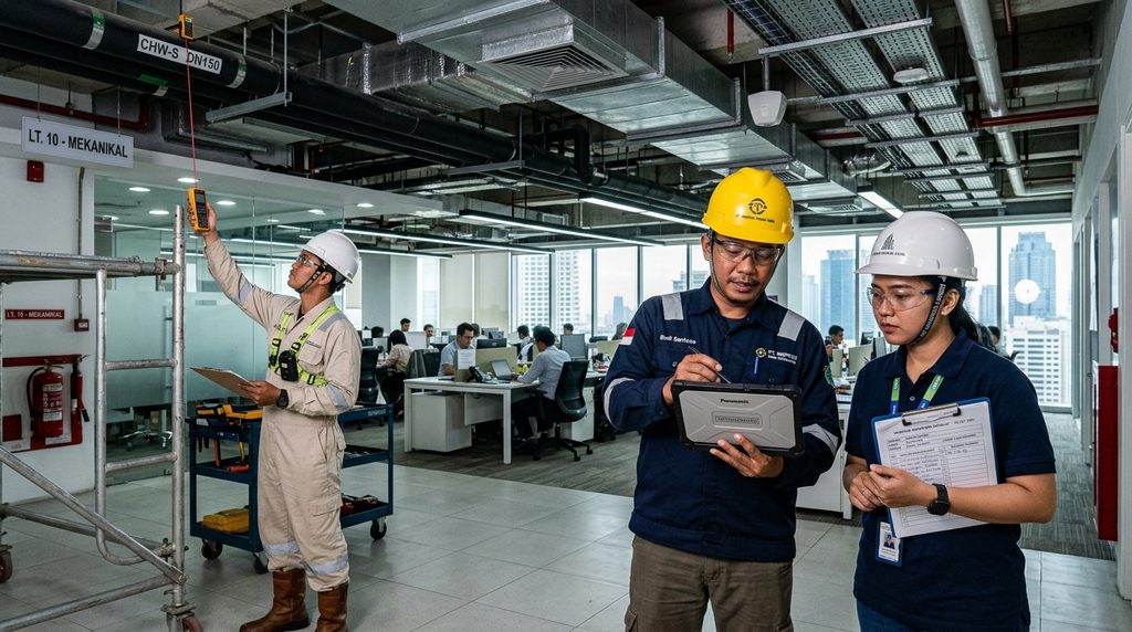 Pemeriksaan Pemilik Kantor SLF pada gedung atau ruang kantor