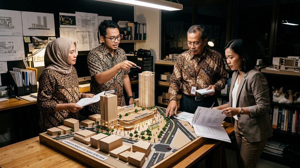 mempercepat perizinan bangunan — review masterplan mixed use tahap close-out dokumen