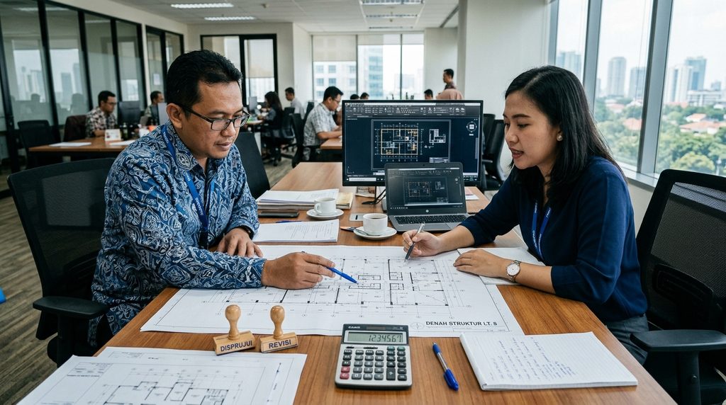jasa perizinan bangunan pada tahap awal koordinasi proyek 