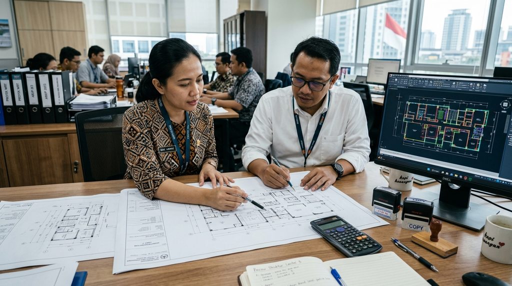jasa gambar pbg pada tahap awal koordinasi proyek
