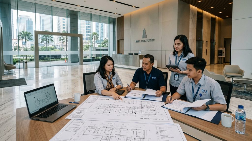 gambar struktur pbg pada tahap awal koordinasi proyek