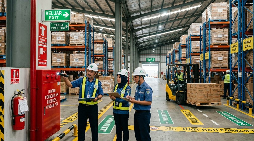 konsultan perizinan bangunan — inspeksi gudang tahap close-out dokumen