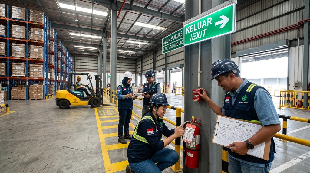 jasa konsultan perizinan bangunan — inspeksi gudang tahap close-out dokumen