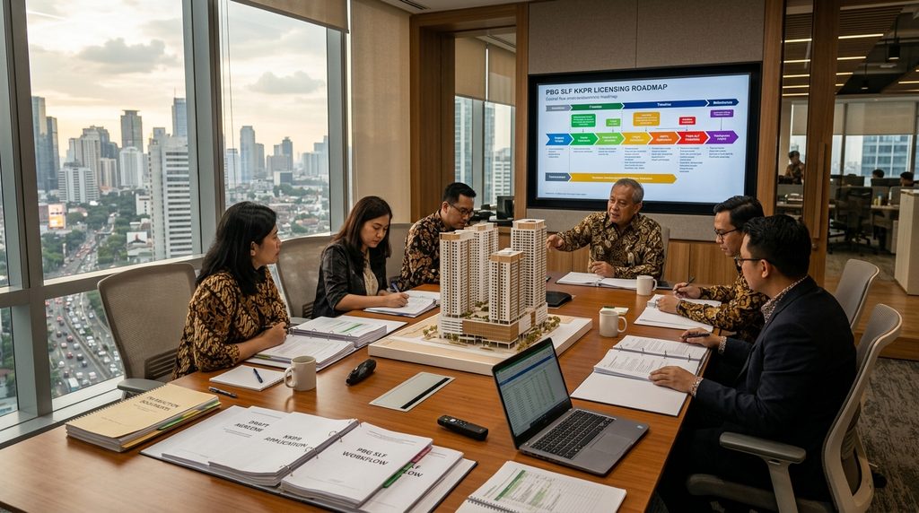 konsultan perizinan bangunan jakarta untuk developer dan investor yang membutuhkan orkestrasi PBG, SLF, KKPR