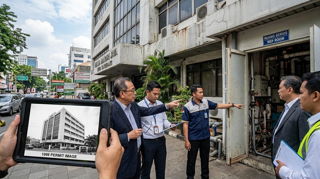 dokumen legalitas bangunan pada pemeriksaan lapangan
