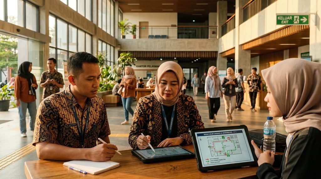 risiko perizinan bangunan — pemeriksaan fasilitas publik tahap review desain
