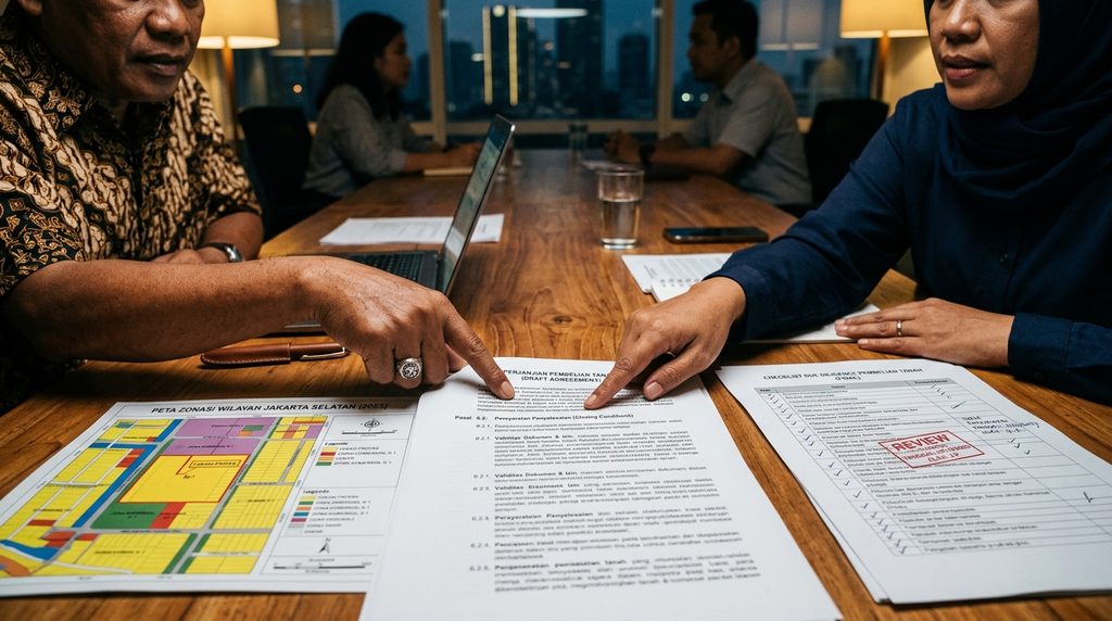 cek tata ruang lahan untuk due diligence transaksi tanah 