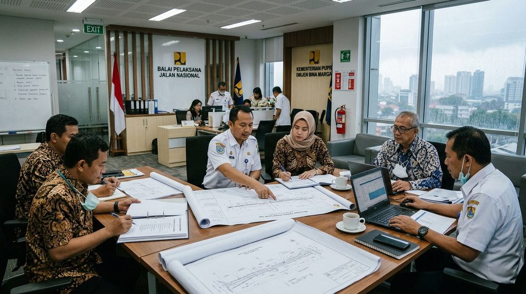 izin bangunan industri — review dokumen gedung pemerintah tahap persiapan inspeksi