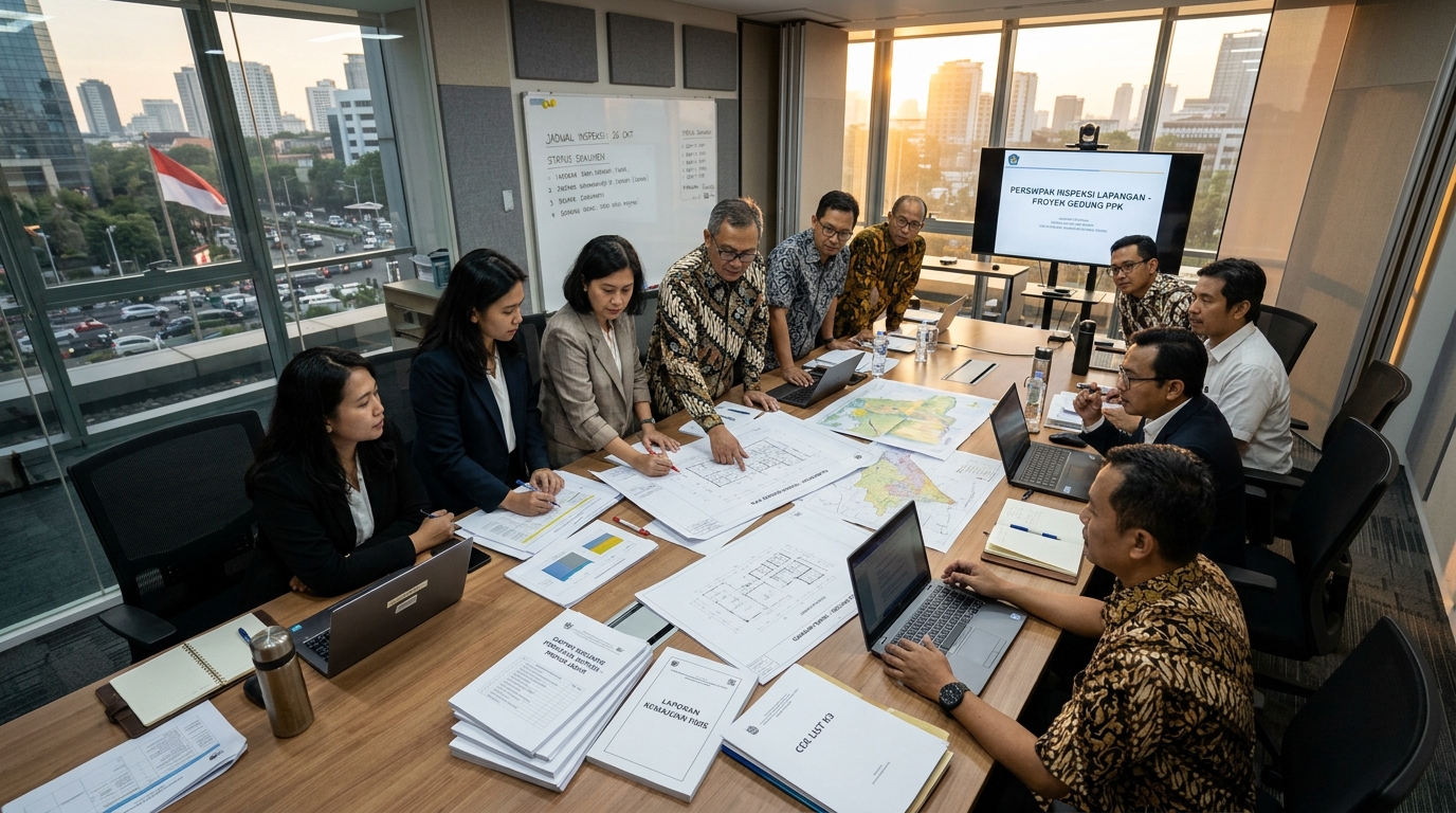 jasa pbg industri — review dokumen gedung pemerintah tahap persiapan inspeksi