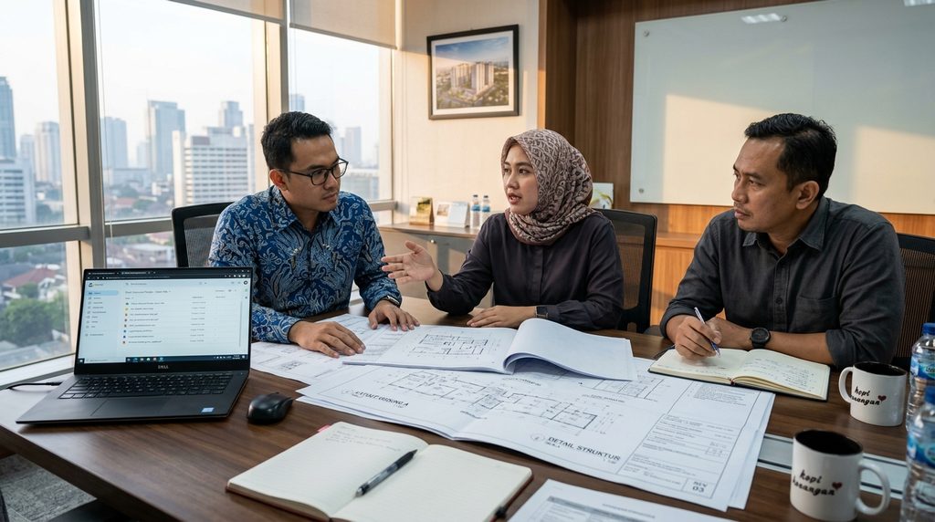 dokumen teknis pbg pada tahap awal koordinasi proyek