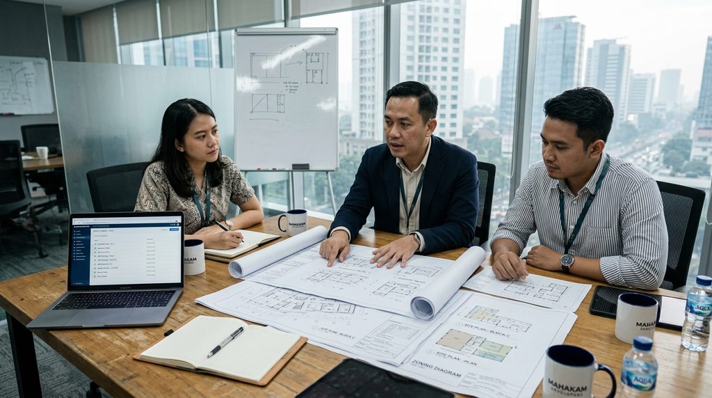bangunan tanpa pbg pada tahap awal koordinasi proyek