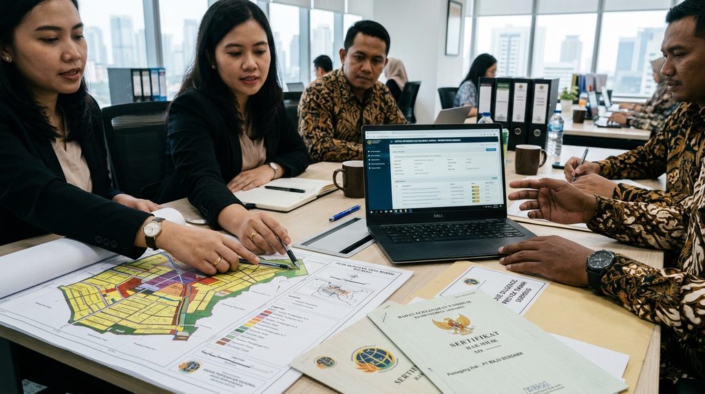 dokumen proyek konstruksi untuk pemeriksaan proyek properti