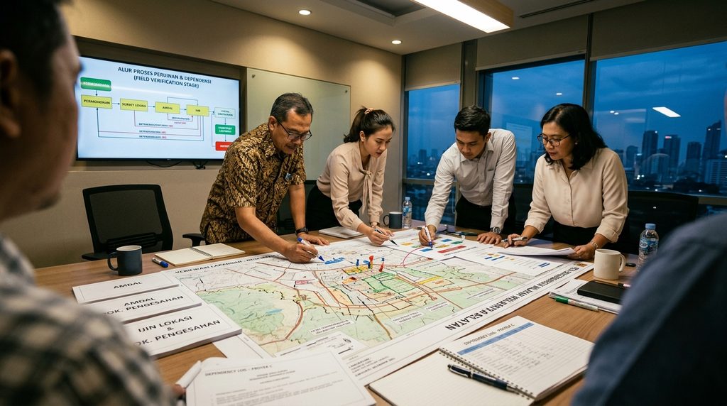 slf industri — rapat koordinasi dokumen tahap verifikasi lapangan