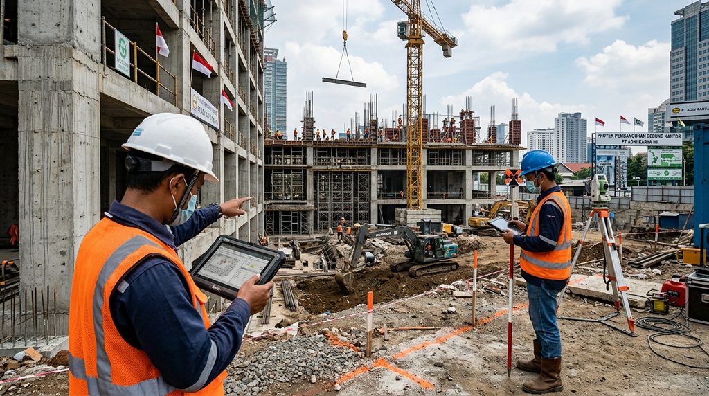gambar arsitektur pbg pada tahap awal koordinasi proyek