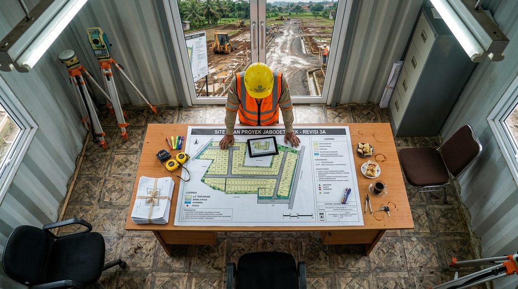 standar teknis bangunan gedung — survei lahan proyek tahap koordinasi revisi