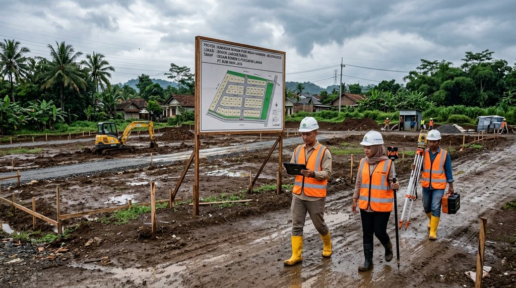 masterizin — survei lahan proyek tahap review desain