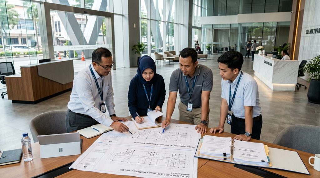 gambar struktur pbg pada tahap awal koordinasi proyek
