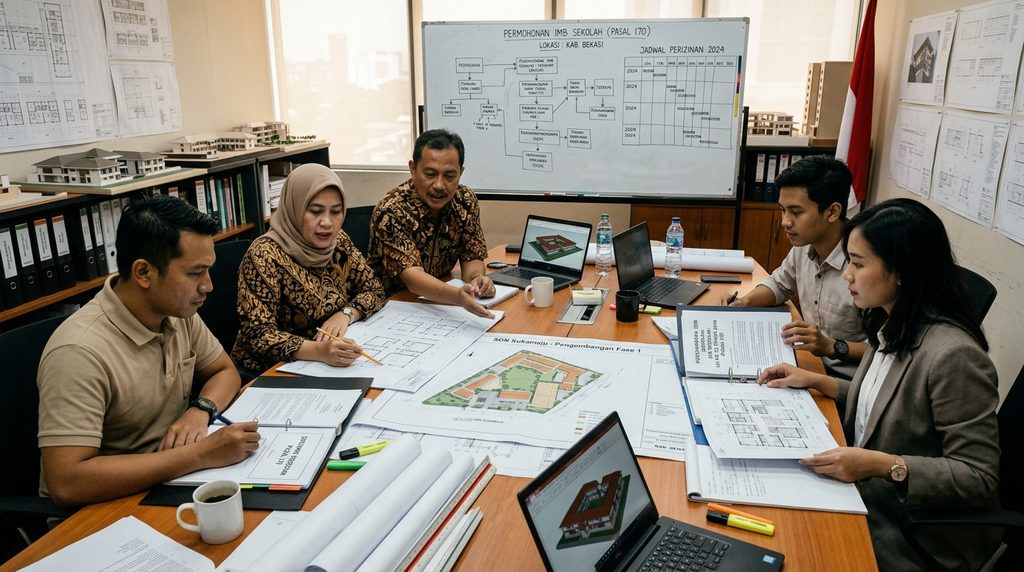 izin bangunan sekolah pada tahap perencanaan sekolah