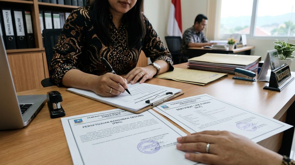 jasa pbg imb slf serang - audit dokumen dan koordinasi proyek di Serang